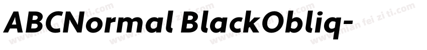 ABCNormal BlackObliq字体转换